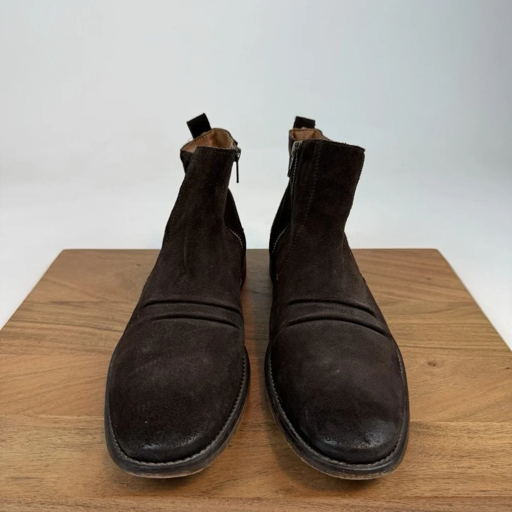 Mens Johnston & Murphy Italian Wax Suede Comfort Formal Chukka Boots‎ Size 11 M